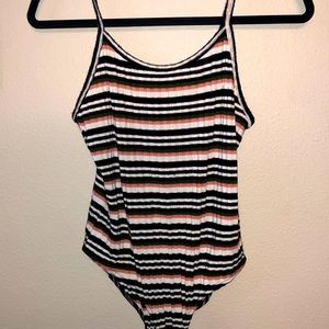 Forever 21 striped bodysuit